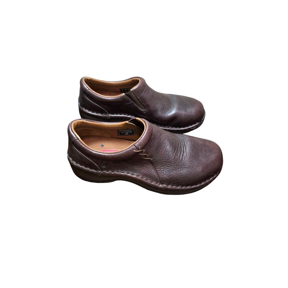 Red Wing Women's 7B Brown Leather Slip-On Shoes‎ Comfortable Casual Workwear